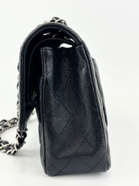 Chanel Medium Black Caviar Classic Flap SHW