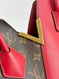 M40459 Kimono Tote in Monogram Canvas and Cerise Red Calfskin