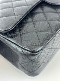 Chanel Medium Black Caviar Classic Flap SHW