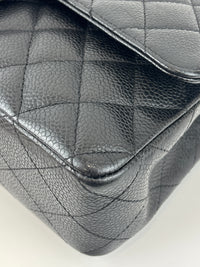 Chanel Medium Black Caviar Classic Flap SHW
