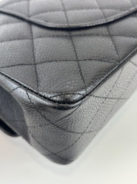 Chanel Medium Black Caviar Classic Flap SHW