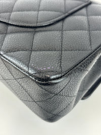 Chanel Medium Black Caviar Classic Flap SHW