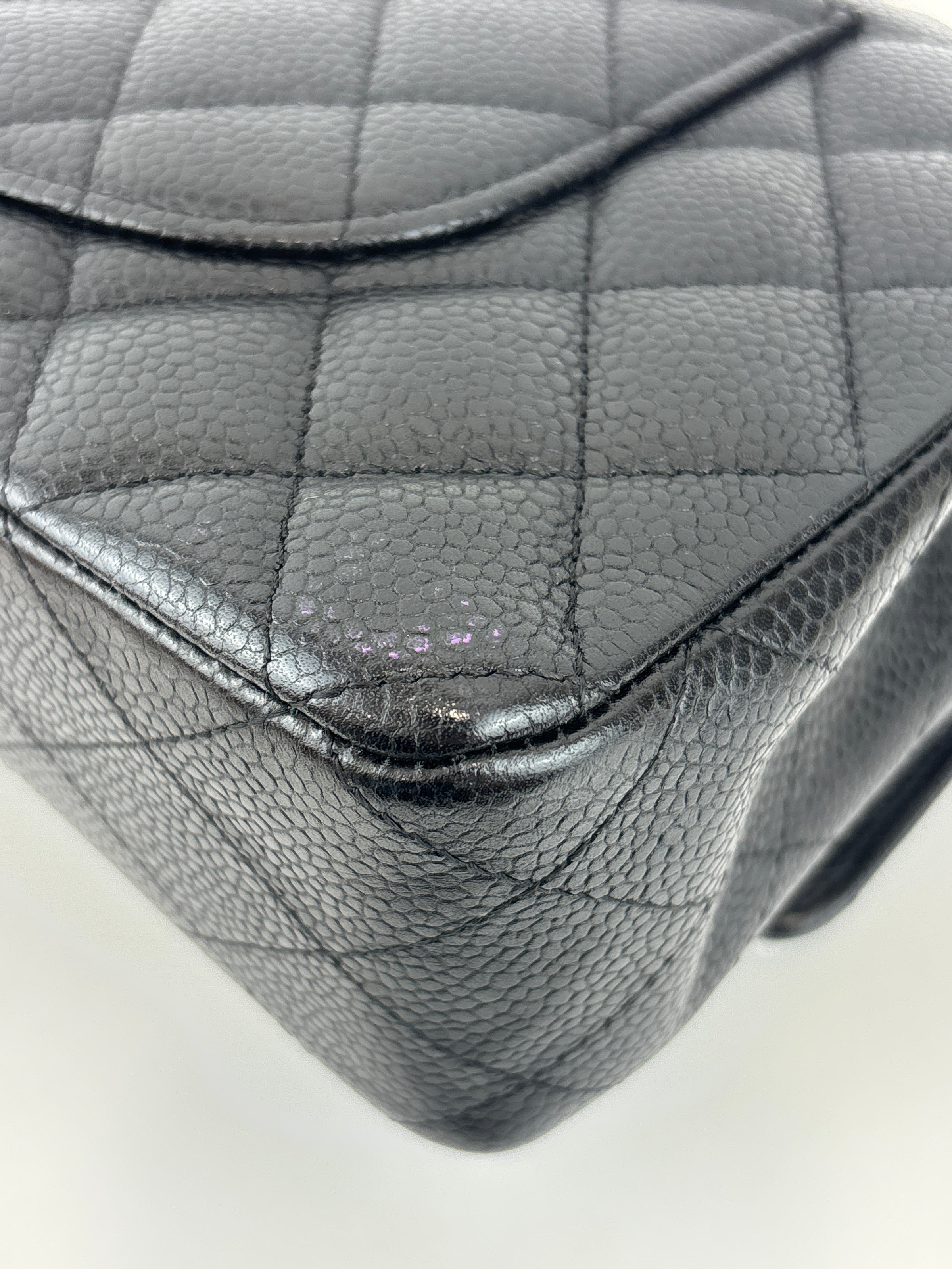 Chanel Medium Black Caviar Classic Flap SHW