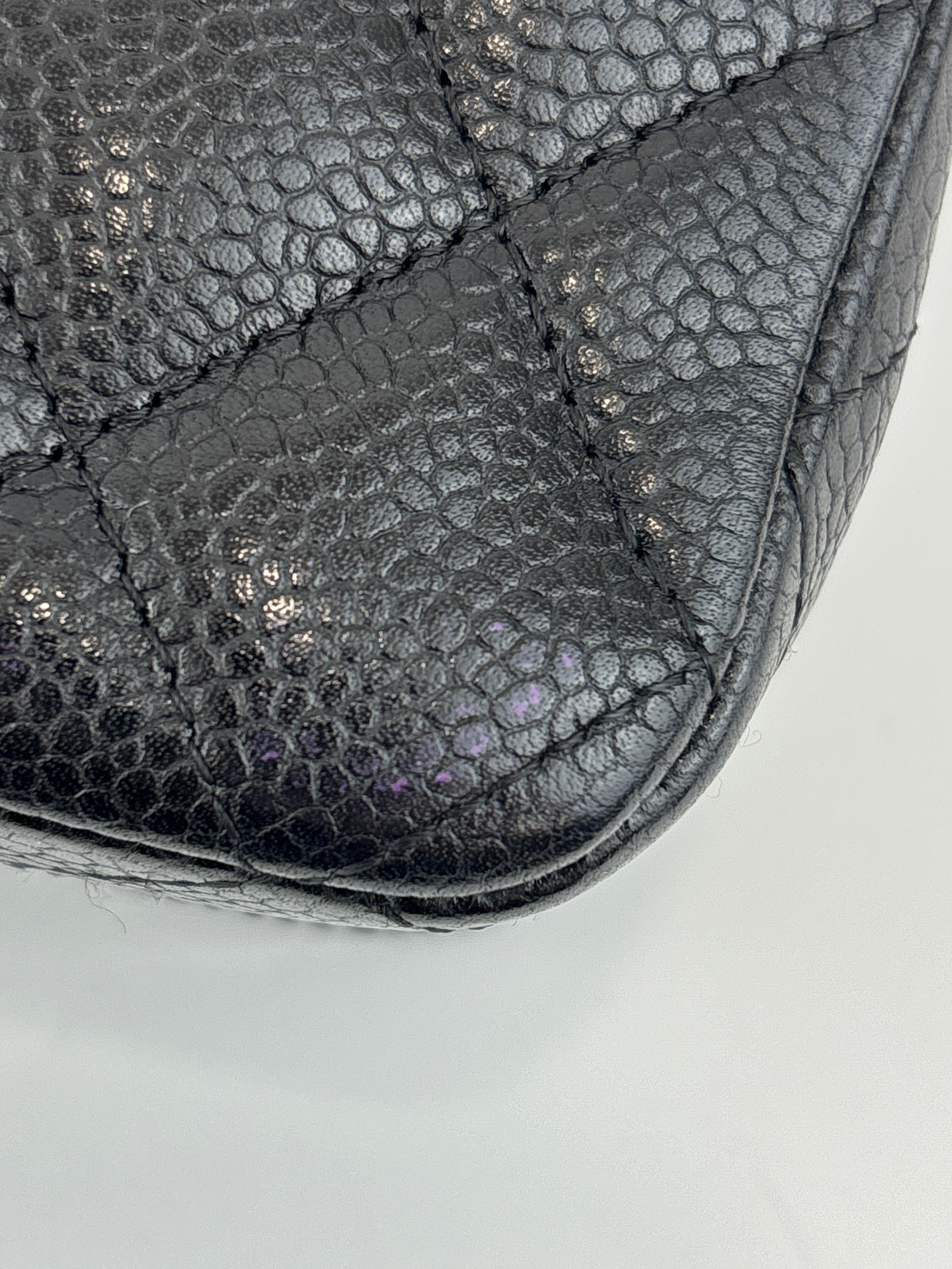 Chanel Medium Black Caviar Classic Flap SHW