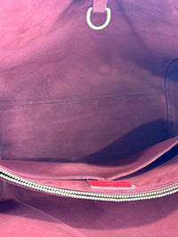 M40459 Kimono Tote in Monogram Canvas and Cerise Red Calfskin
