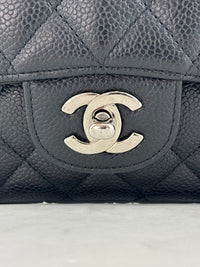 Chanel Medium Black Caviar Classic Flap SHW