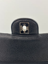 Chanel Medium Black Caviar Classic Flap SHW