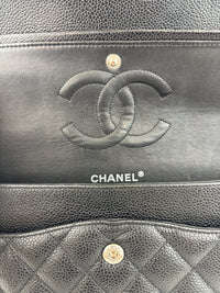 Chanel Medium Black Caviar Classic Flap SHW