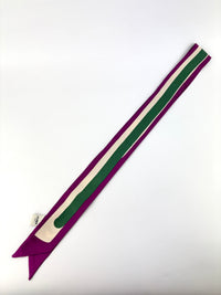 Purple/Green Printed Monster Twilly - Glampot