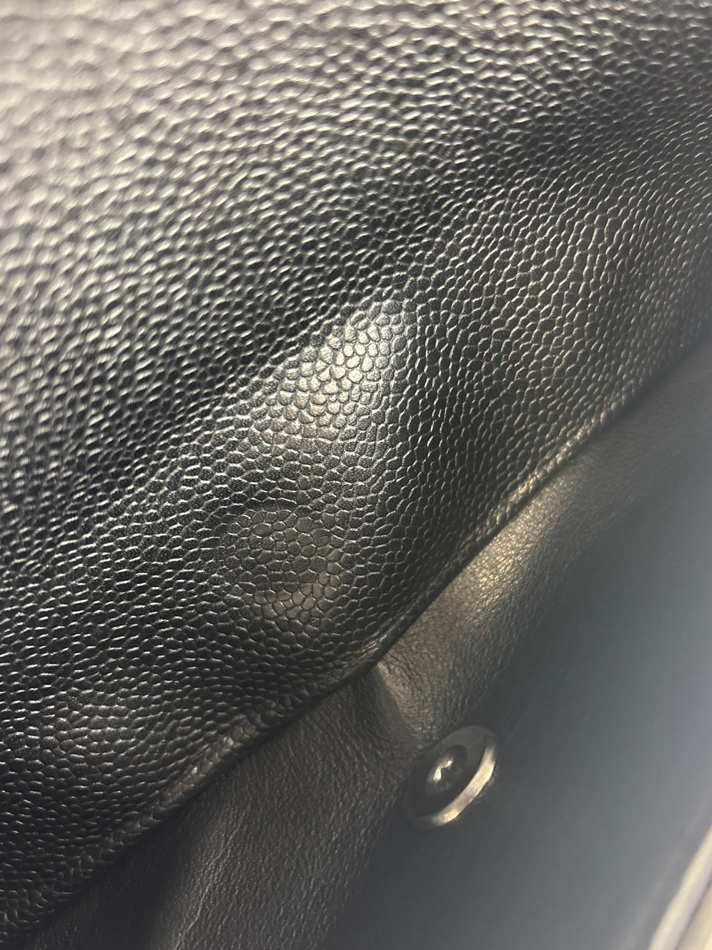 Chanel Medium Black Caviar Classic Flap SHW