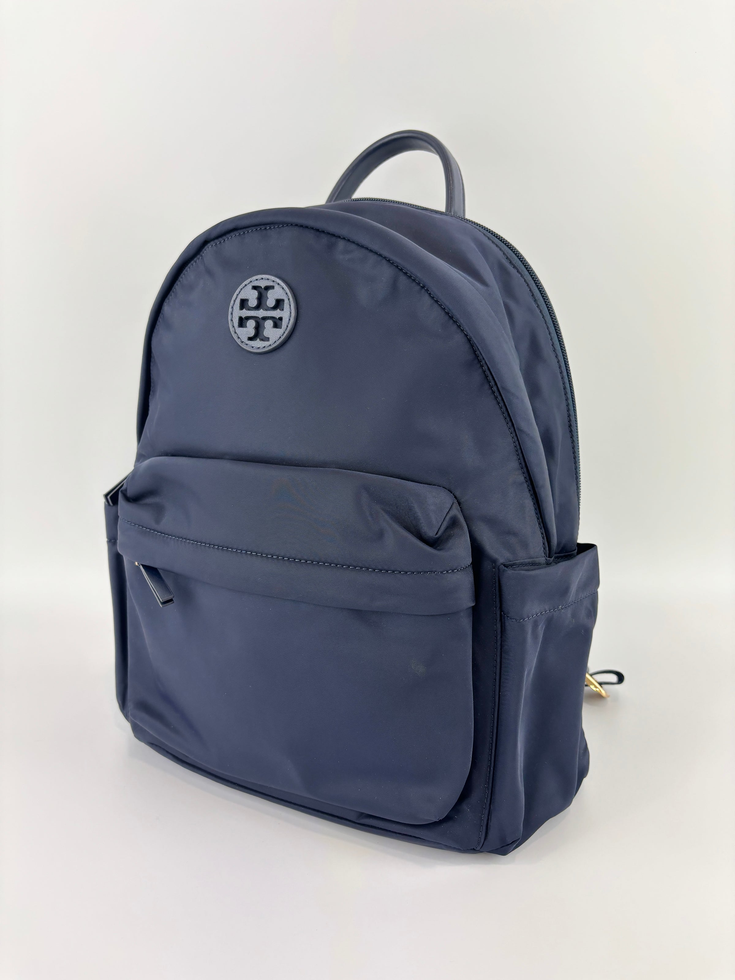 Ella Nylon Backpack in Navy Blue
