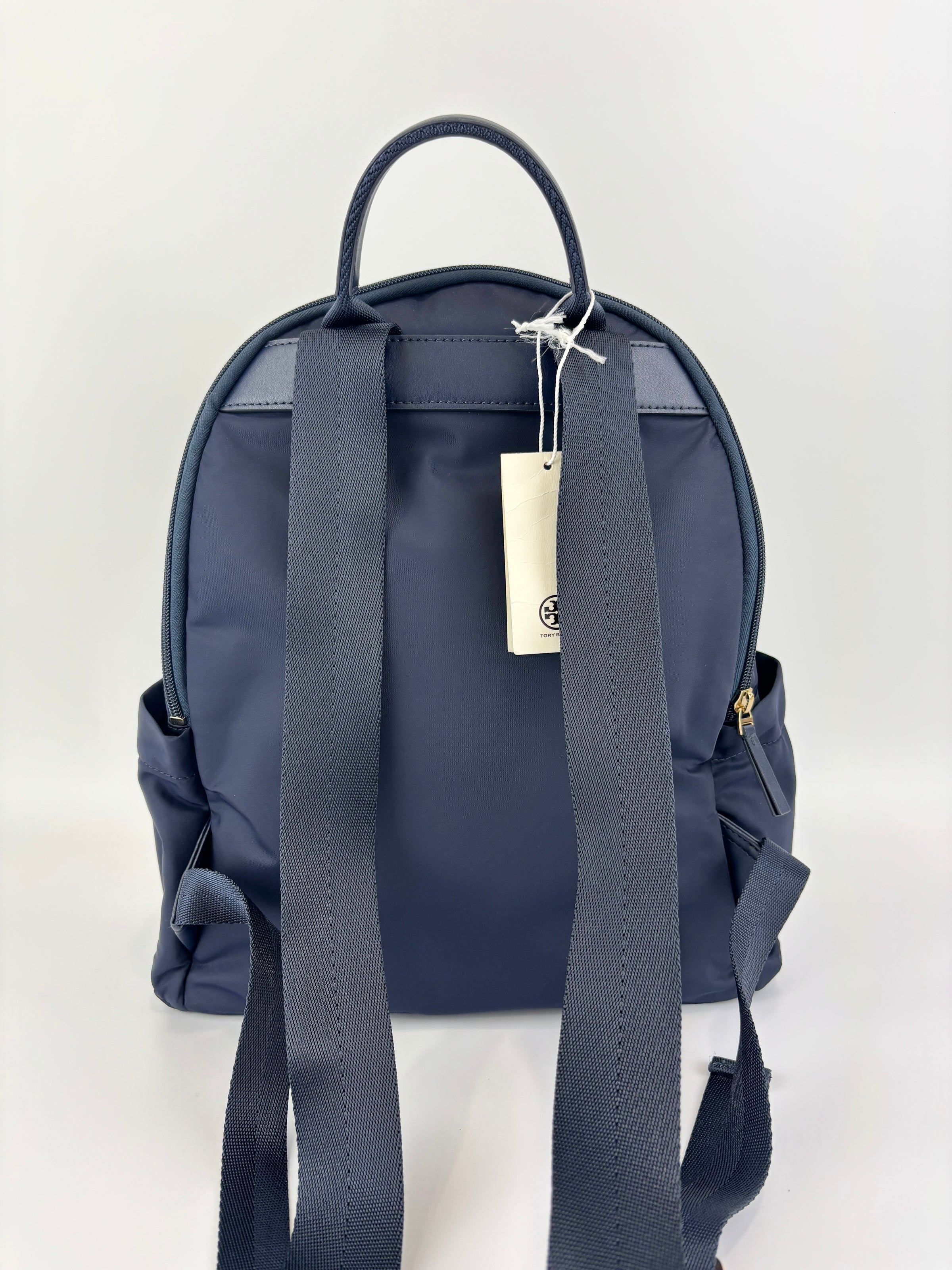 Ella Nylon Backpack in Navy Blue