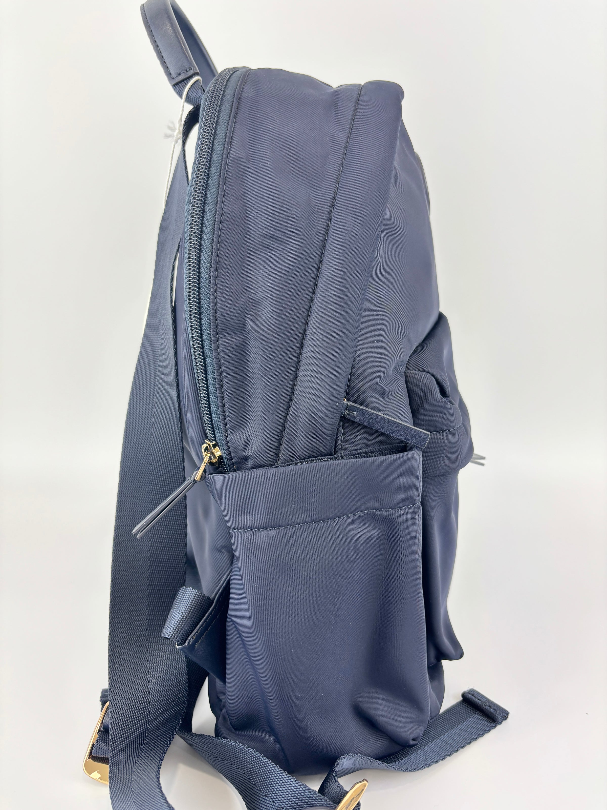 Ella Nylon Backpack in Navy Blue