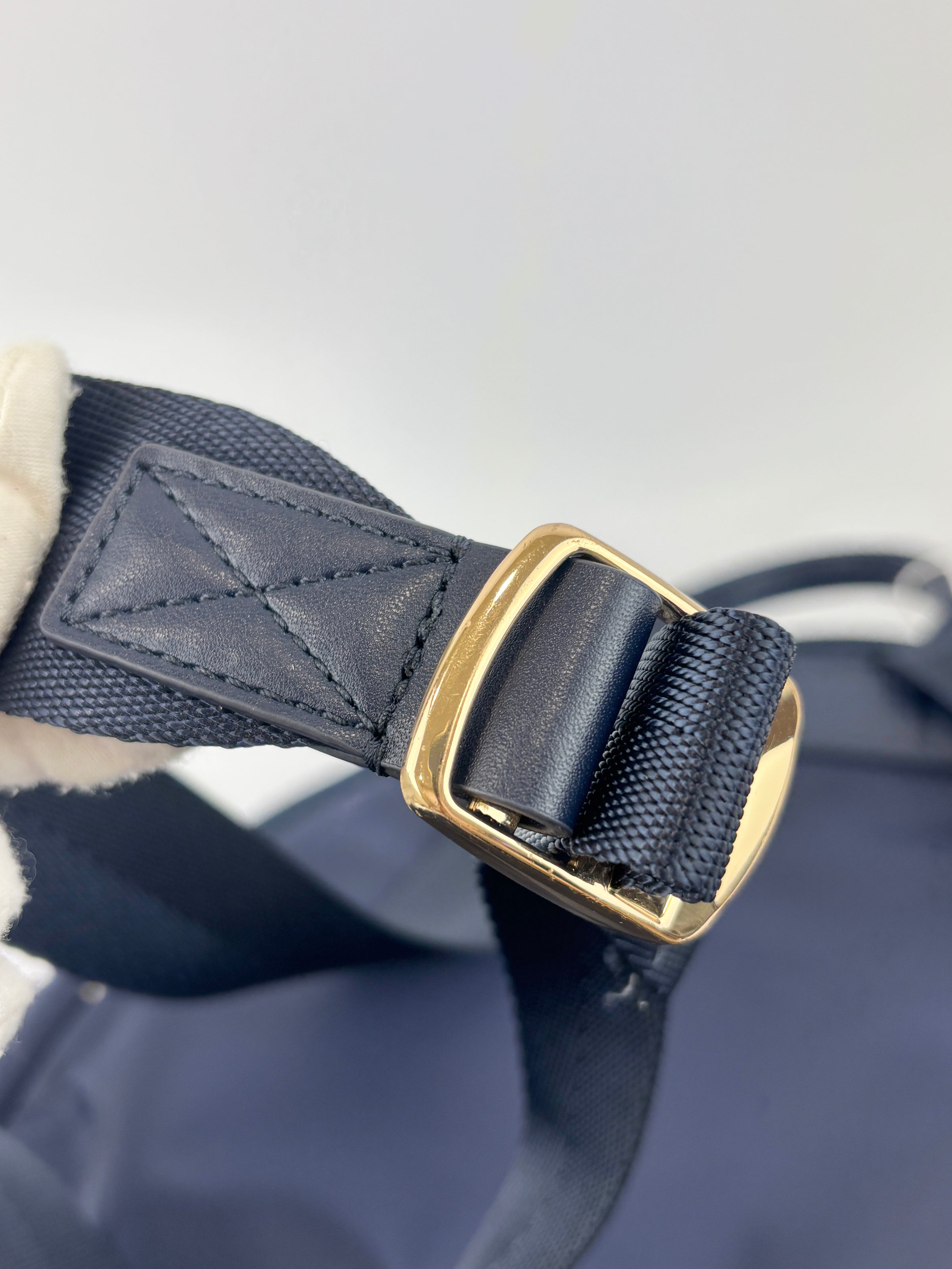 Ella Nylon Backpack in Navy Blue