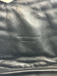 Saint Laurent Mini Lou Camera Bag in Black Chevron Quilted Grained Leather