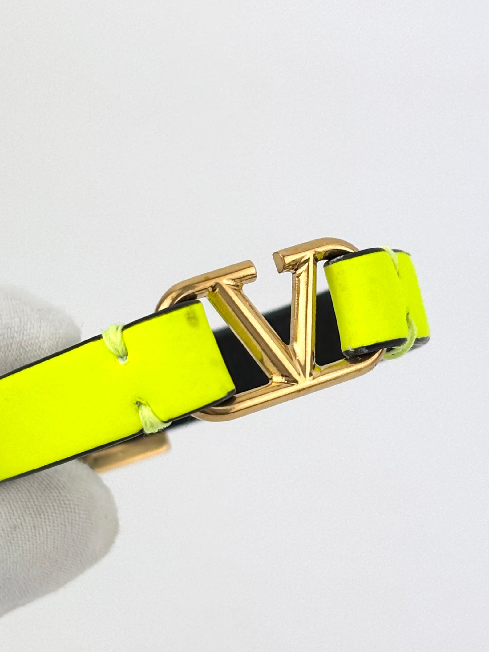 Neon Yellow Vlogo Bracelet