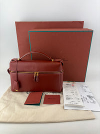 Extra Bag L27 Smooth Calfskin Leather Smoked Caramel/Sun Gold - Glampot