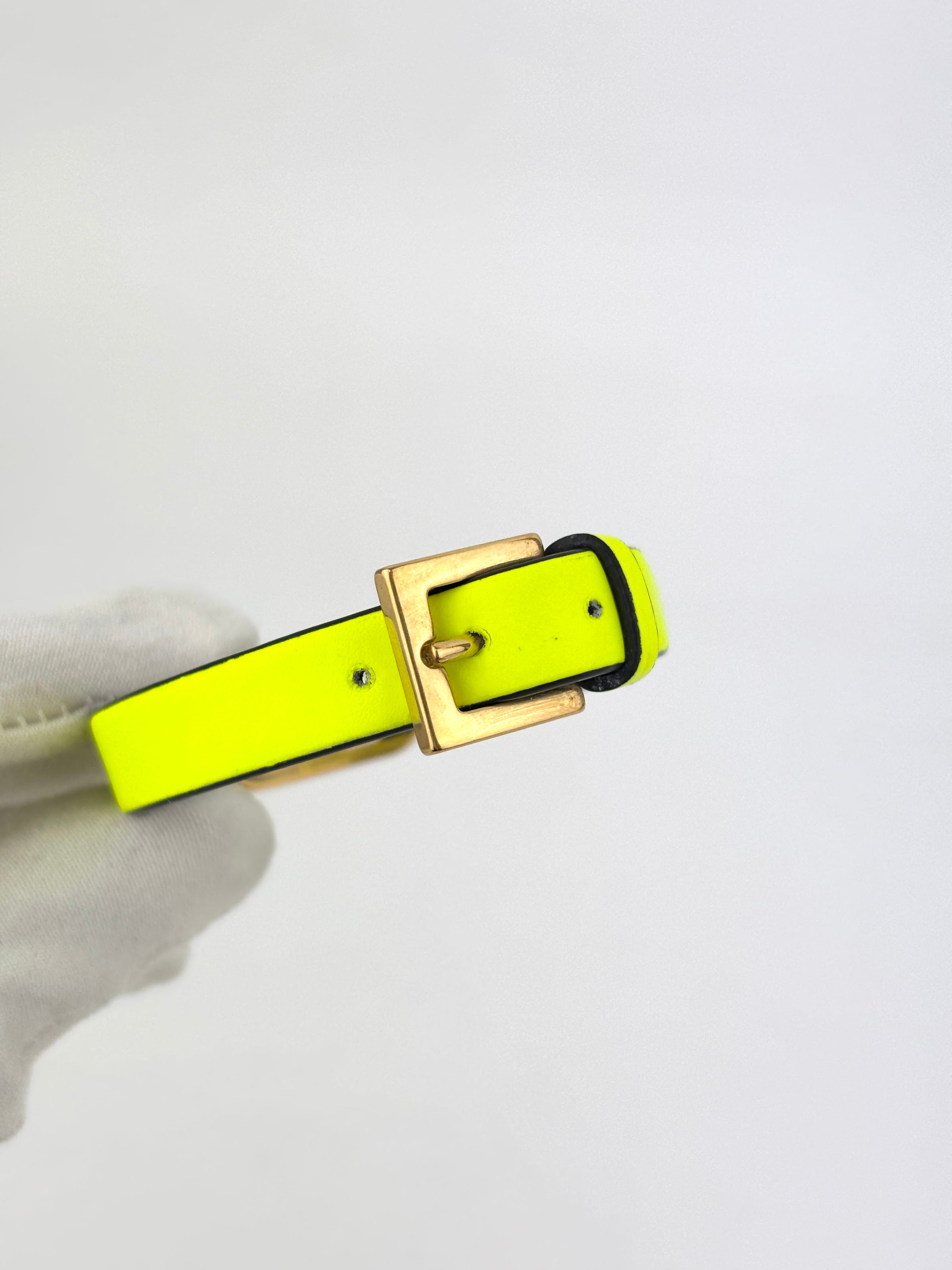 Neon Yellow Vlogo Bracelet