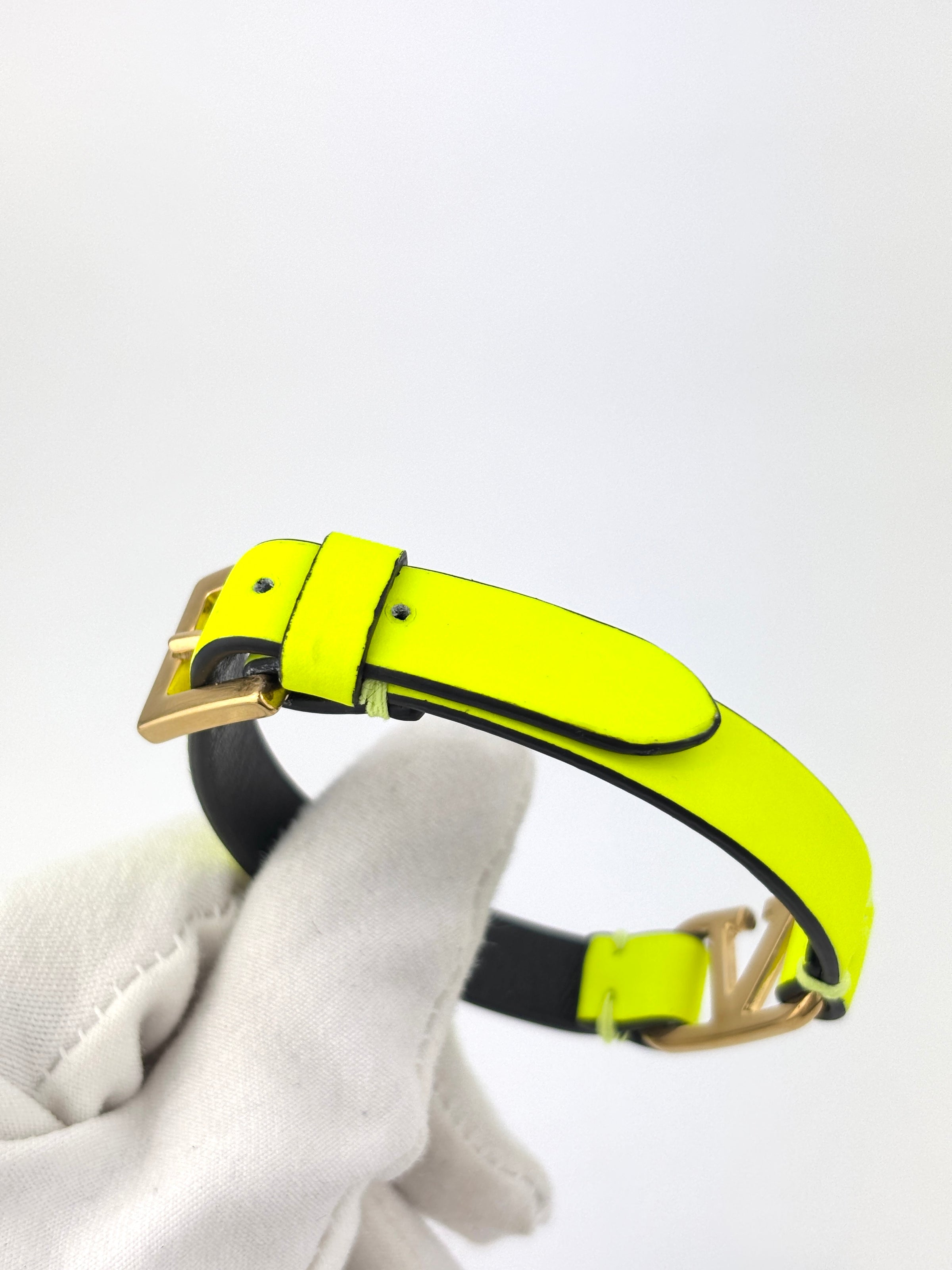 Neon Yellow Vlogo Bracelet