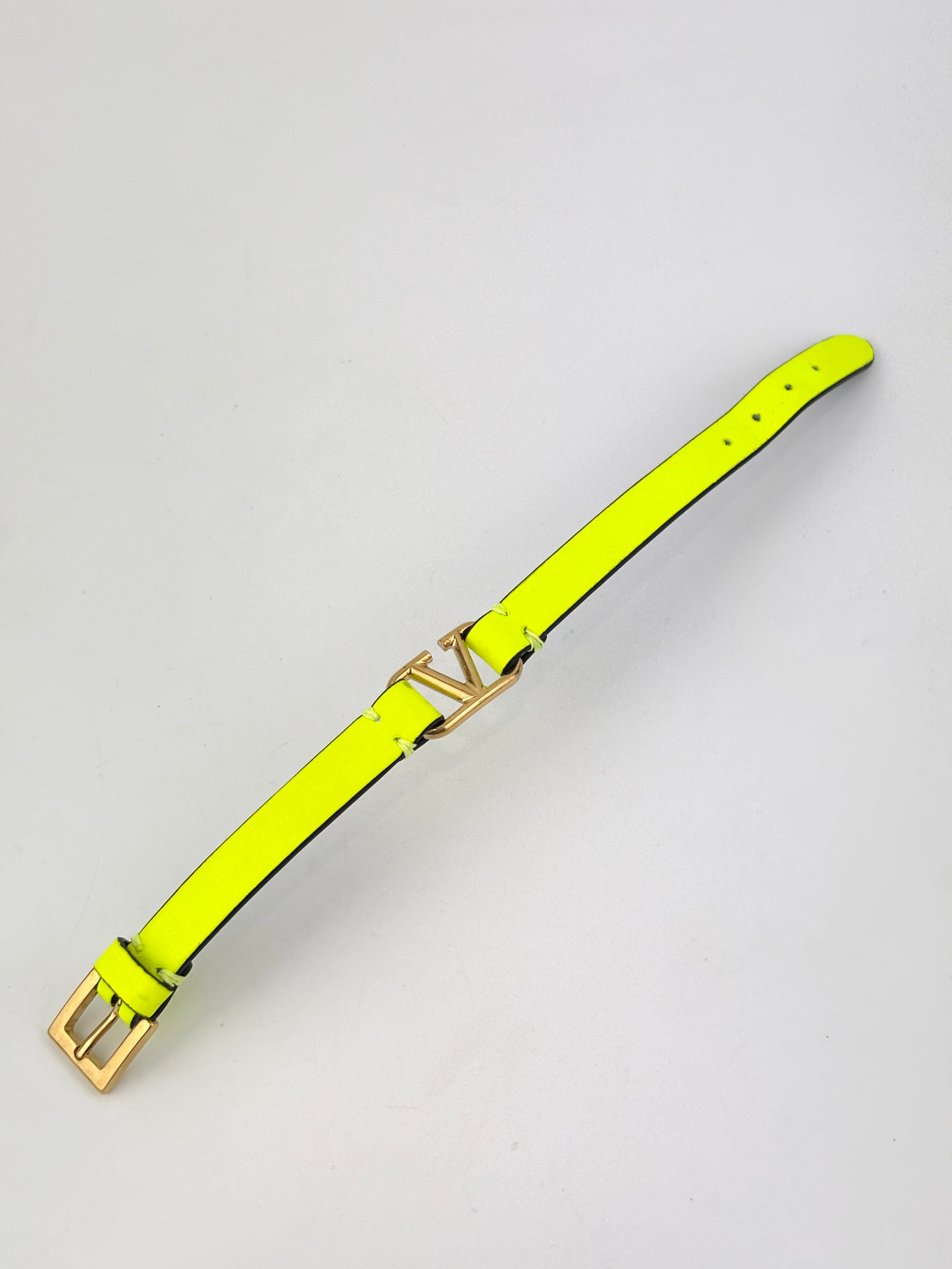 Neon Yellow Vlogo Bracelet