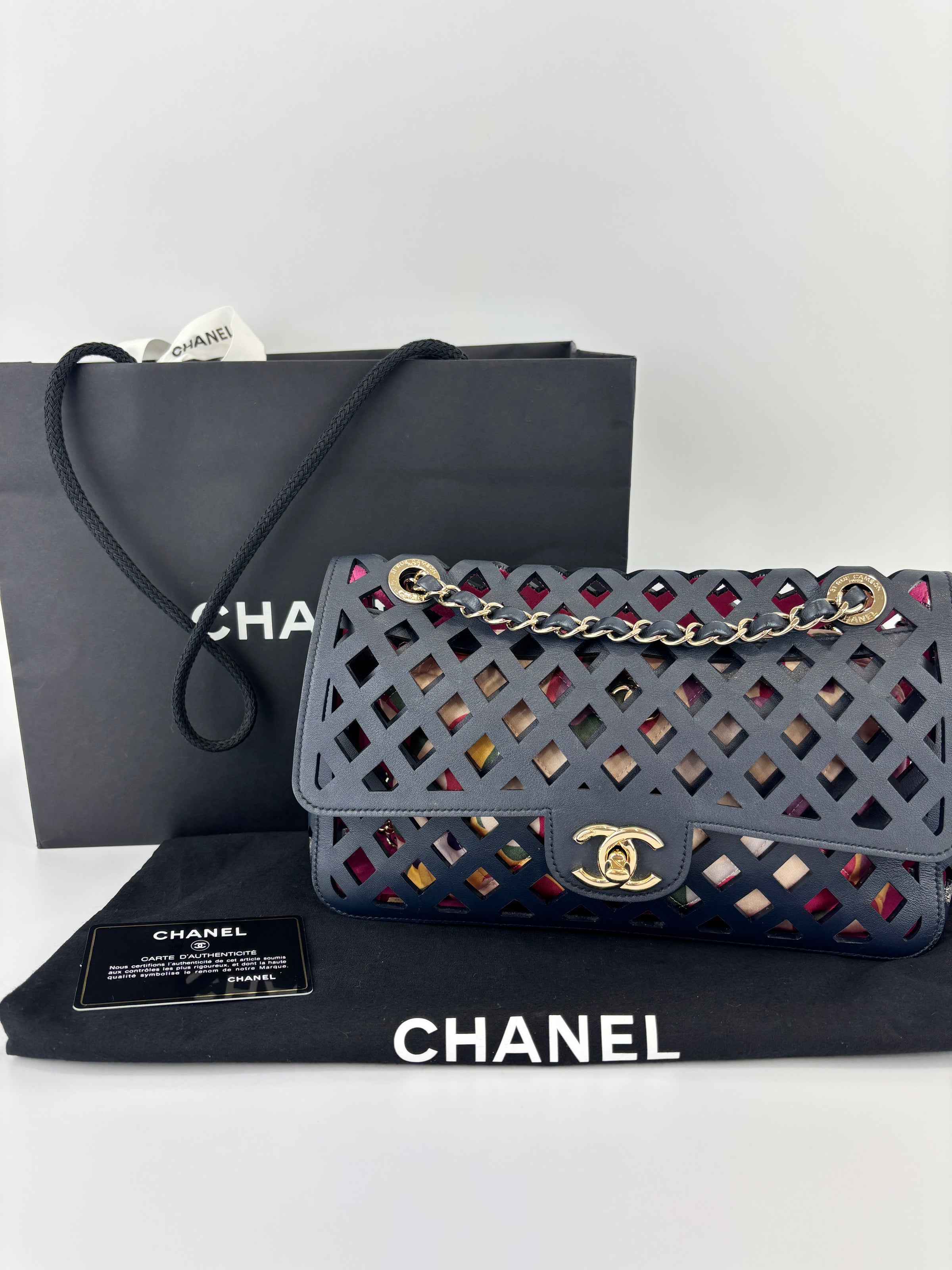 AS2376 See Through Flap Bag Black