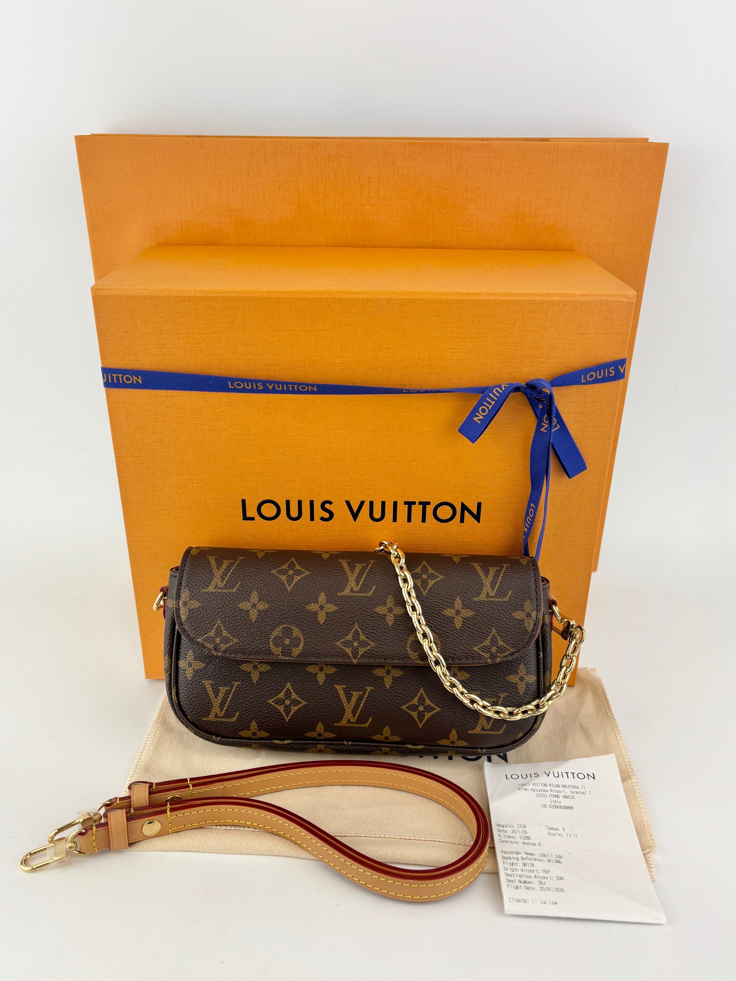 Louis Vuitton M81911 Wallet on Chain Ivy Monogram (RFID)