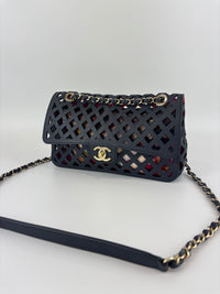 AS2376 See Through Flap Bag Black