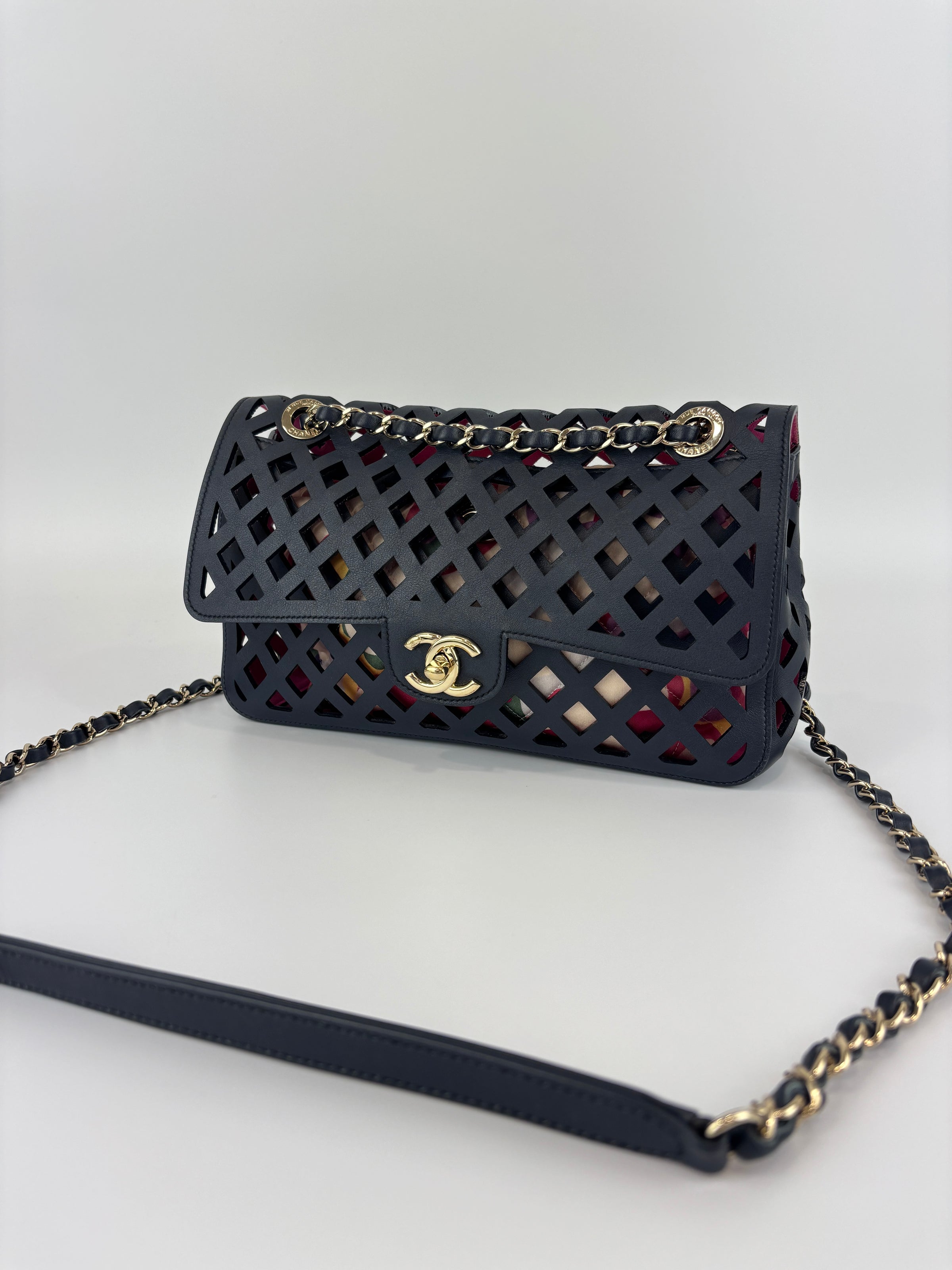 AS2376 See Through Flap Bag Black