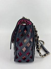AS2376 See Through Flap Bag Black