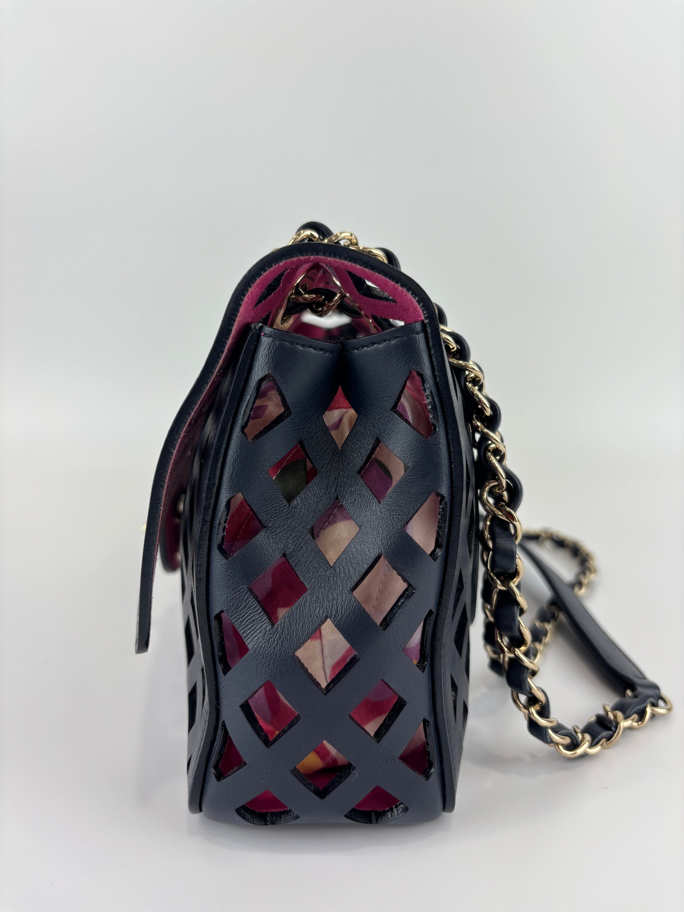 AS2376 See Through Flap Bag Black