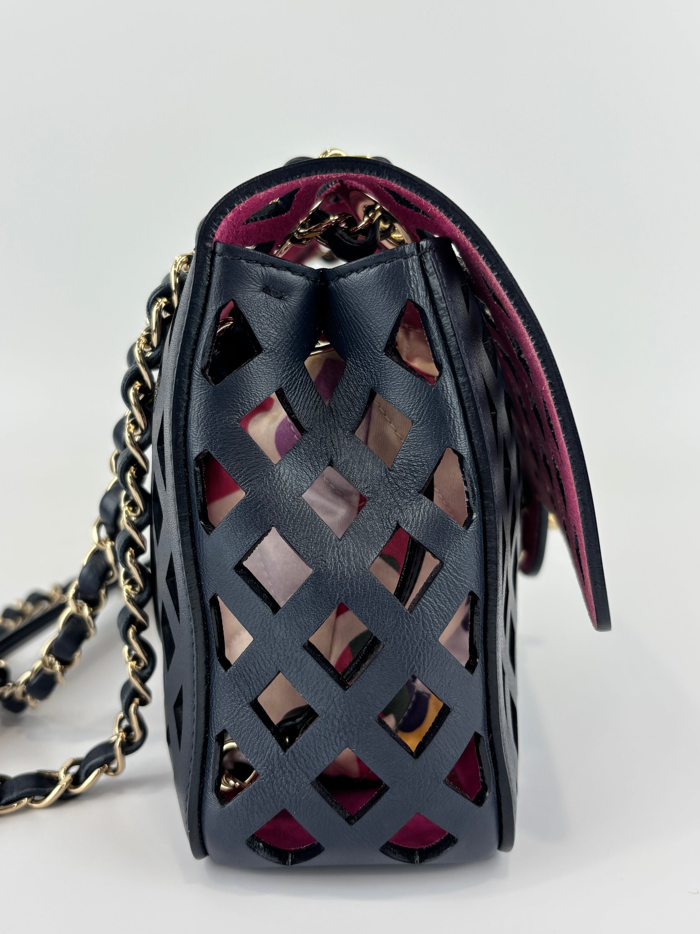AS2376 See Through Flap Bag Black