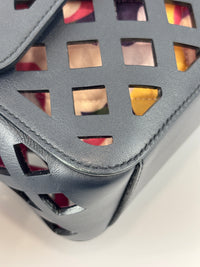 AS2376 See Through Flap Bag Black