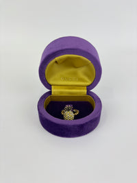 Jonquil & Topaz Crystal Studded Pineapple Ring Size M