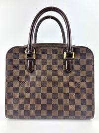 Triana Damier Ebene Top Handle Bag
