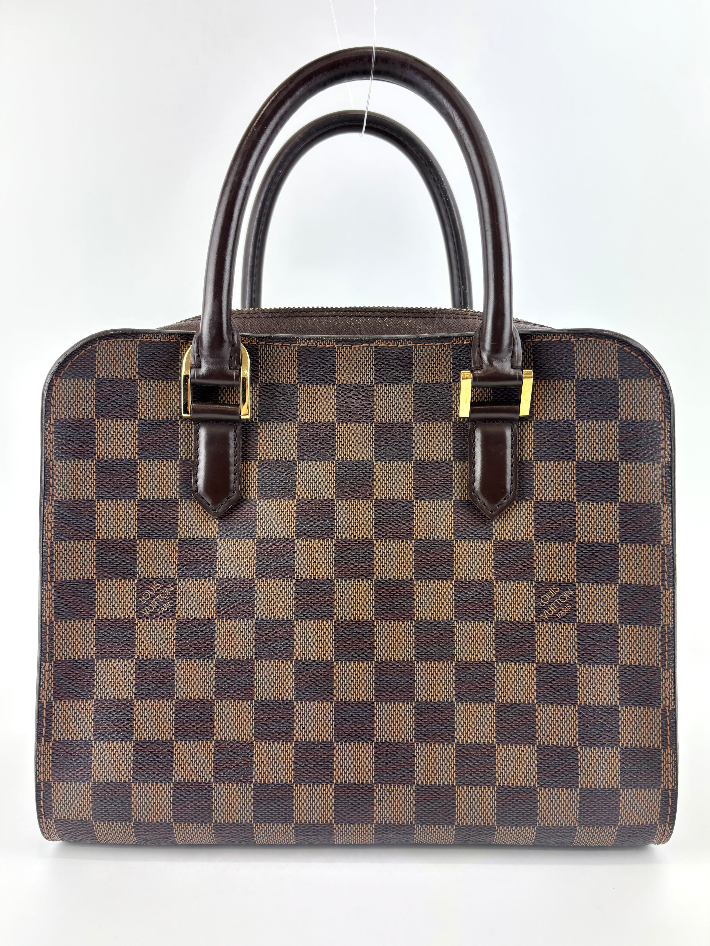 Triana Damier Ebene Top Handle Bag