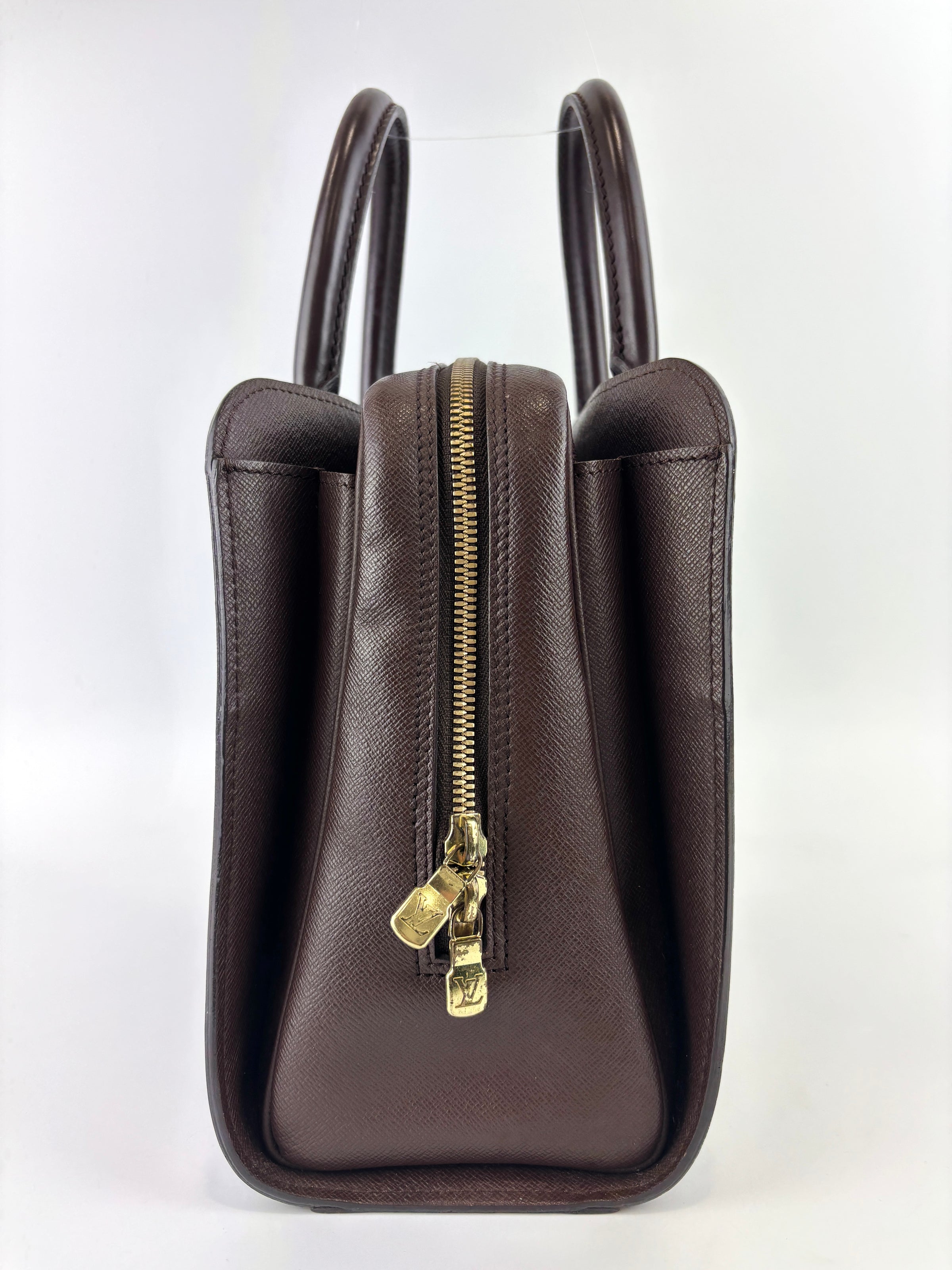 Triana Damier Ebene Top Handle Bag