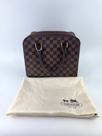 Triana Damier Ebene Top Handle Bag