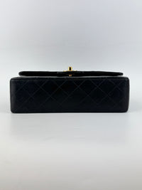 Vintage Small Flap in Black Lambskin GHW