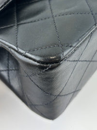 Vintage Small Flap in Black Lambskin GHW