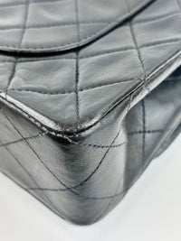 Vintage Small Flap in Black Lambskin GHW