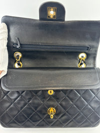 Vintage Small Flap in Black Lambskin GHW