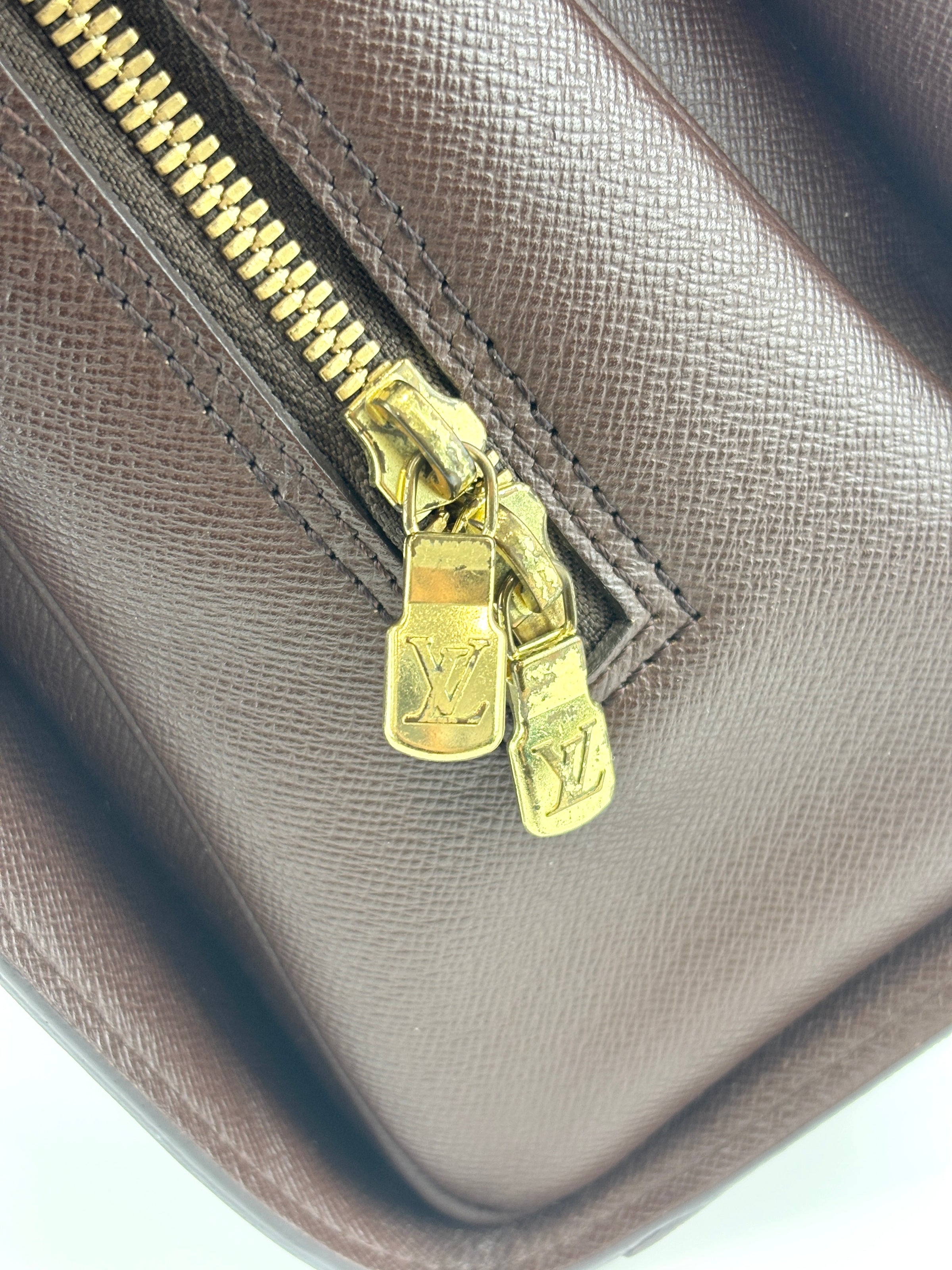 Triana Damier Ebene Top Handle Bag