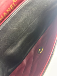 Vintage Small Flap in Black Lambskin GHW