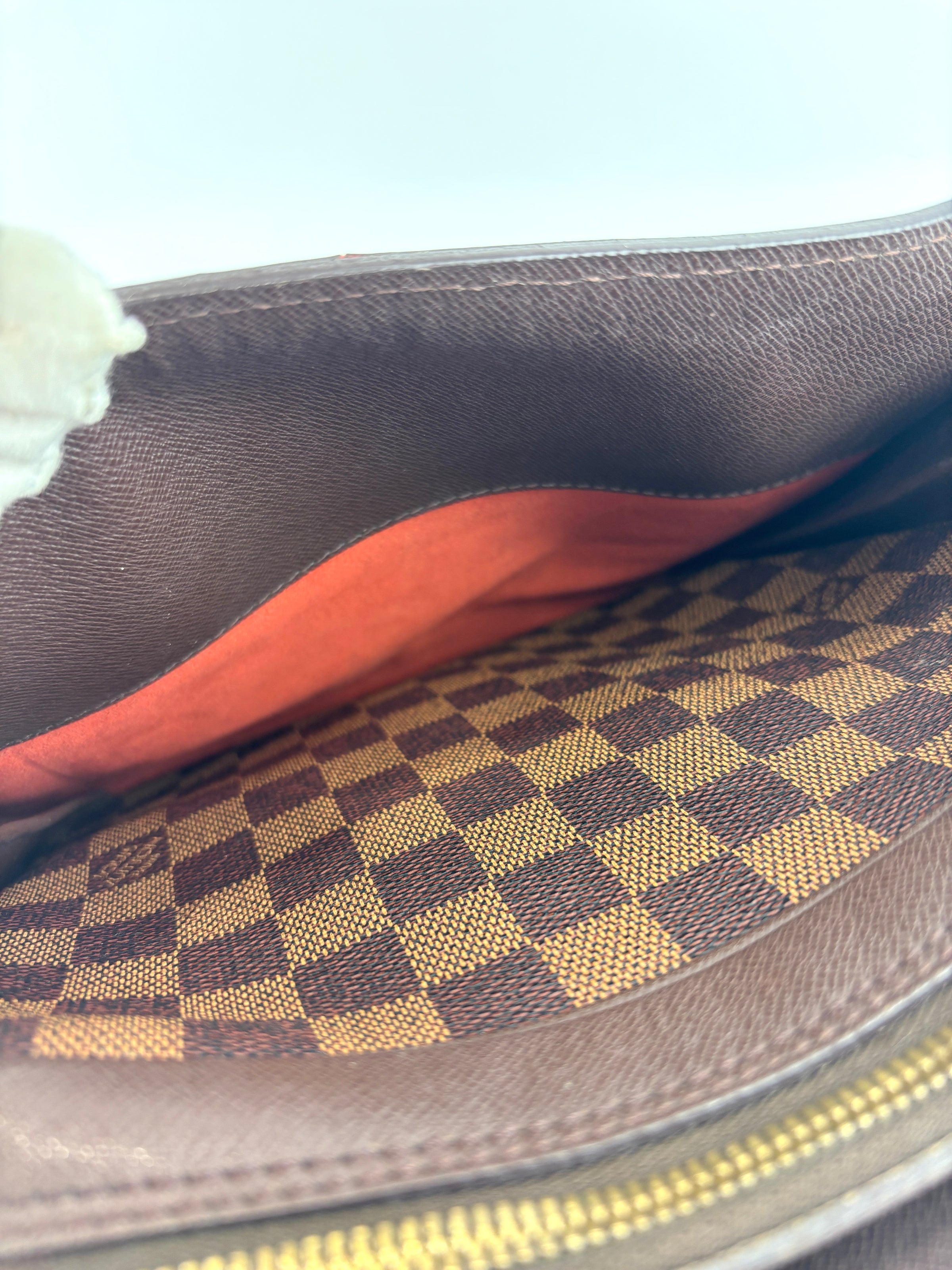 Triana Damier Ebene Top Handle Bag