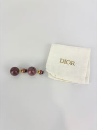 Crystal Star Mise En Dior Tribal Earrings Purple Marbled Resin