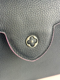 Capucines BB in Black Taurillon Leather/Fuschia SHW
