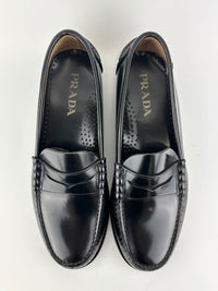 2BD015 Nero Spazzolato Loafers Size 9.5