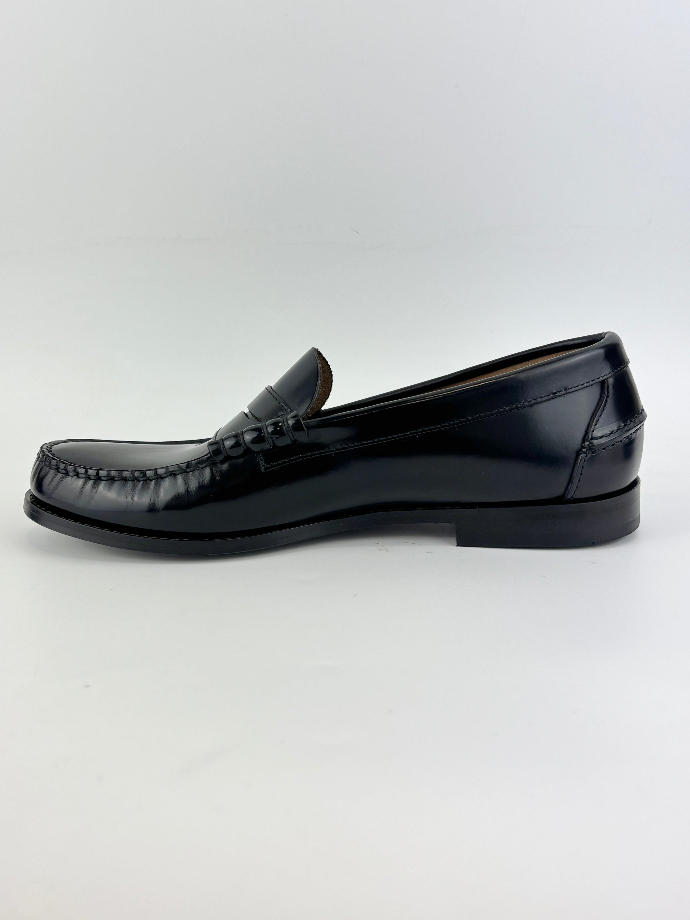 2BD015 Nero Spazzolato Loafers Size 9.5
