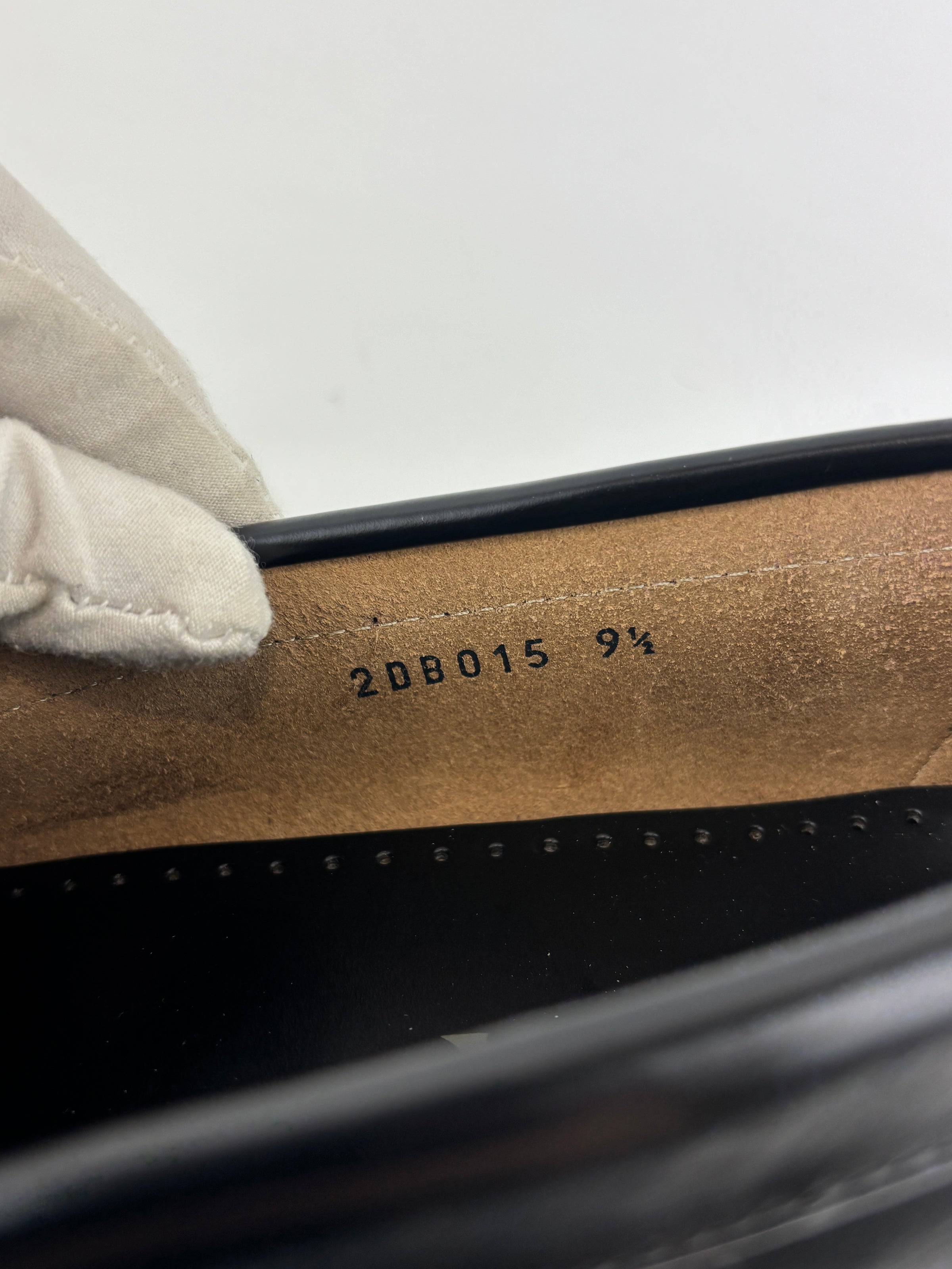 2BD015 Nero Spazzolato Loafers Size 9.5