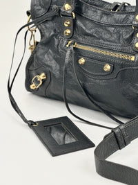 Balenciaga Classic Small City Gris Fossile Lambskin Leather